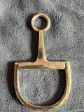 Horsebit 4" Statement Pendant GOLD
