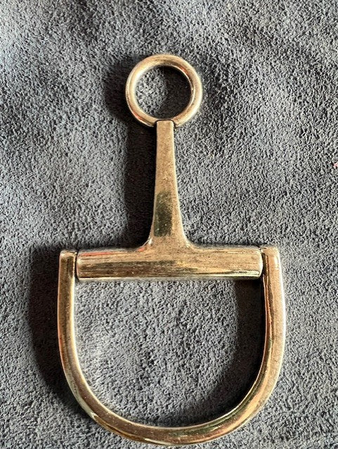 Horsebit 4" Statement Pendant GOLD