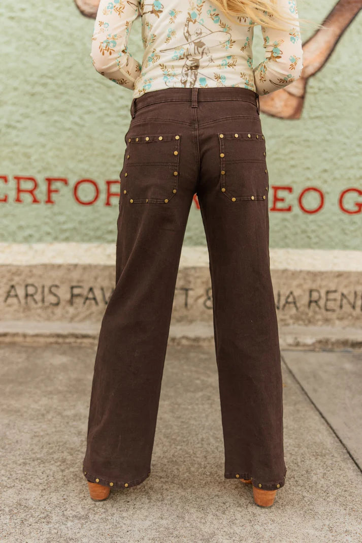 Brass and Suede Pants
