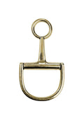 Horsebit Pendant 3" GOLD