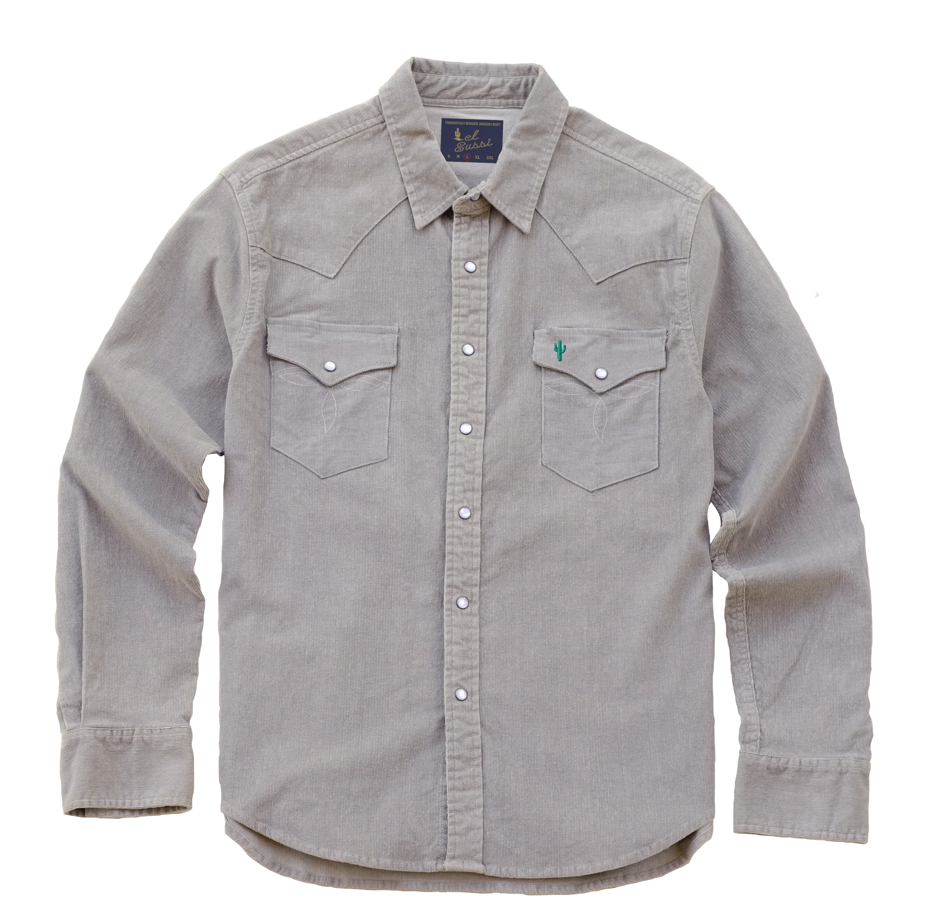 Vail Corduroy Shirt- Stone