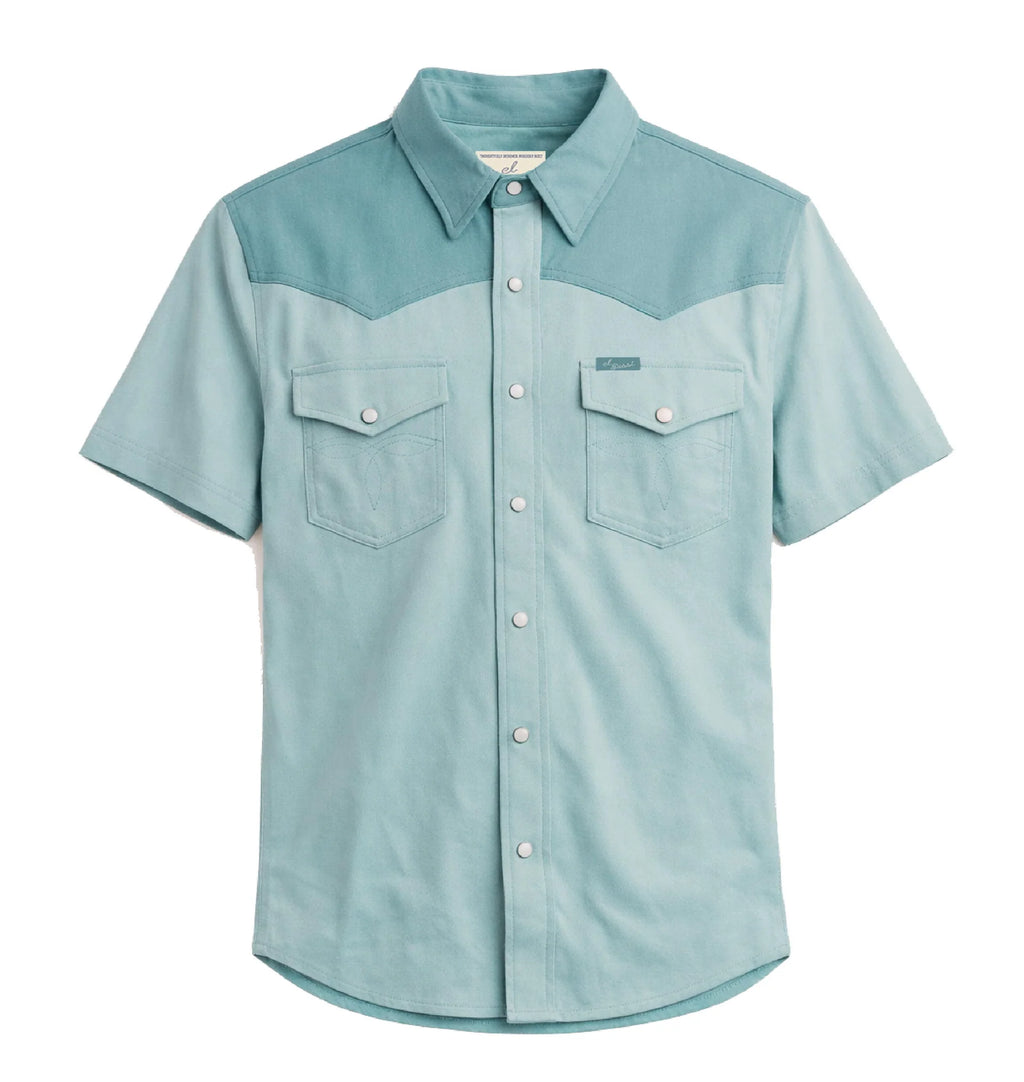 Pickett Short Sleeve Pearl Snap- Sky Blue