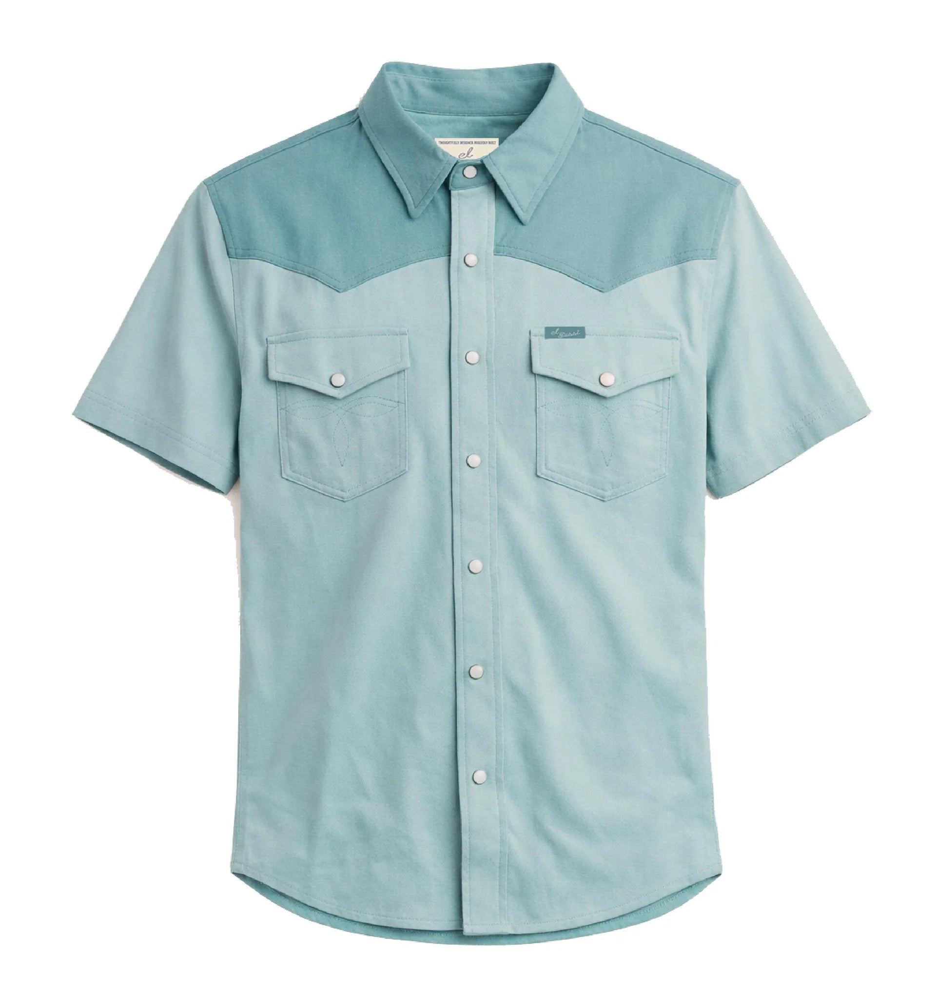 Pickett Short Sleeve Pearl Snap- Sky Blue