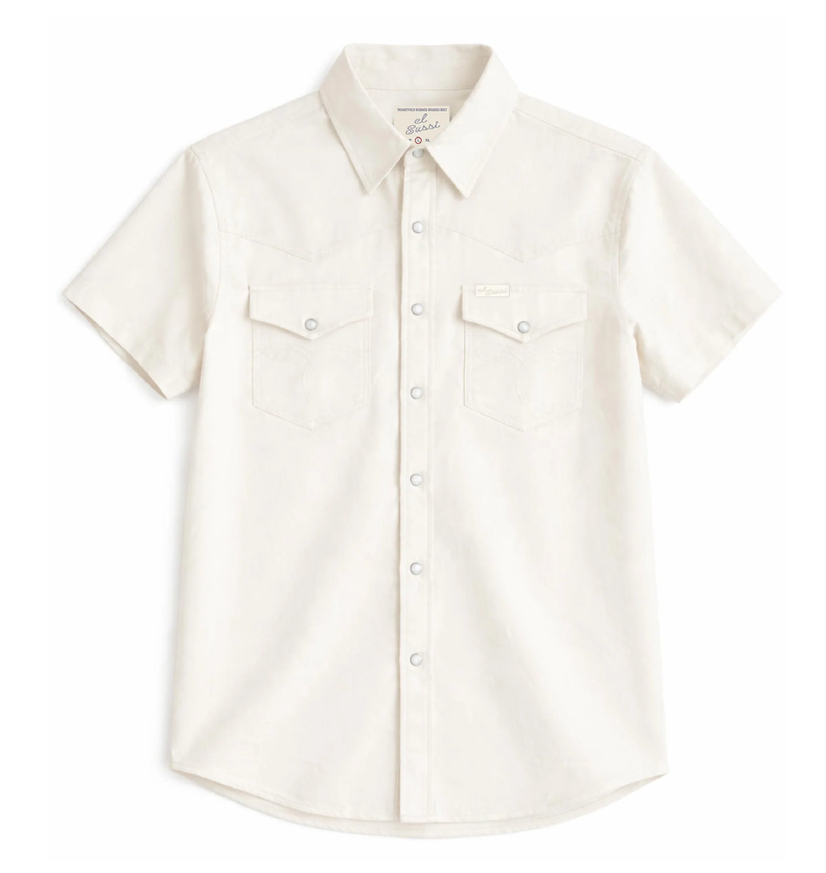 Pickett Short Sleeve Pearl Snap- Ivory