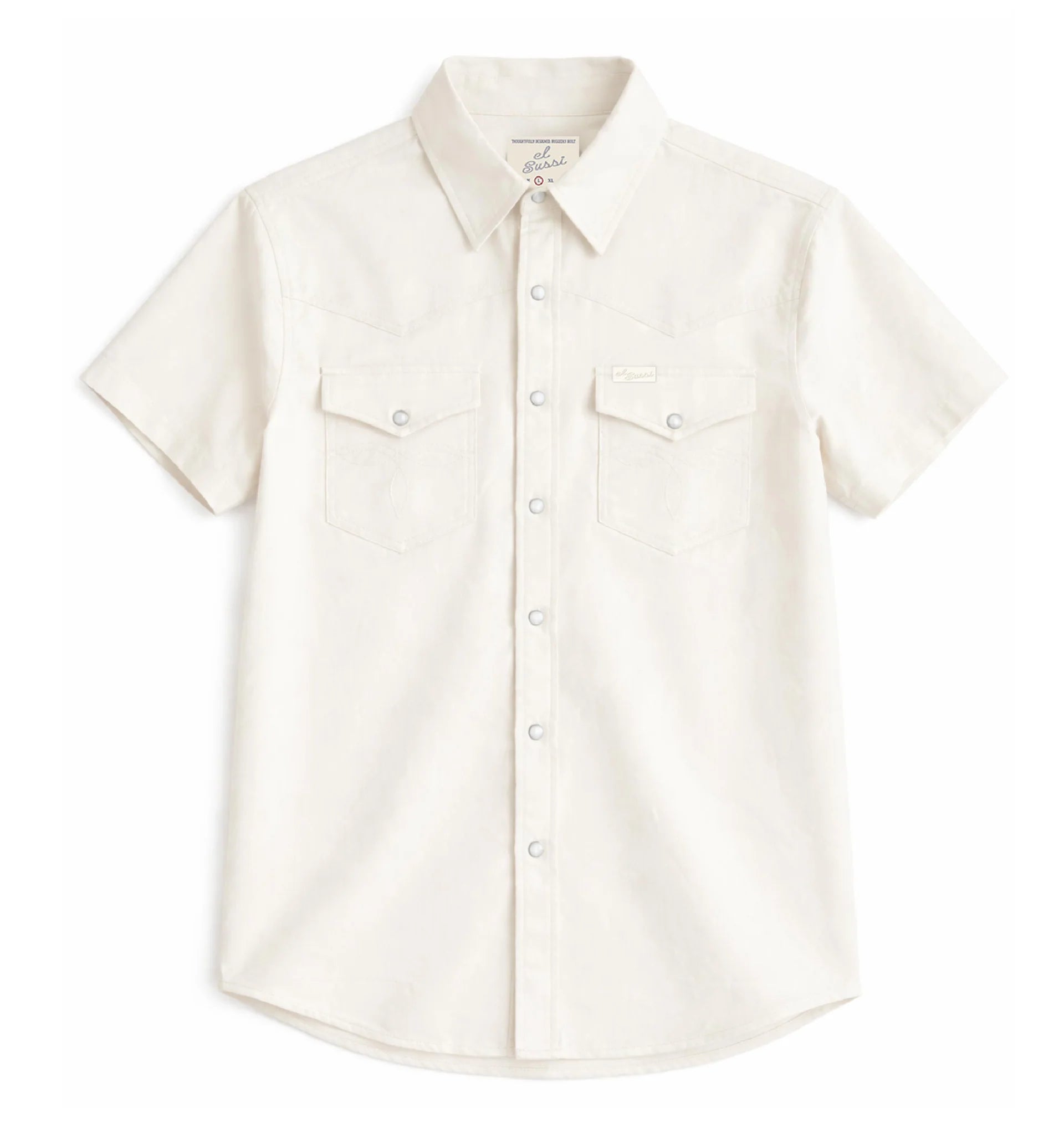 Pickett Short Sleeve Pearl Snap- Ivory