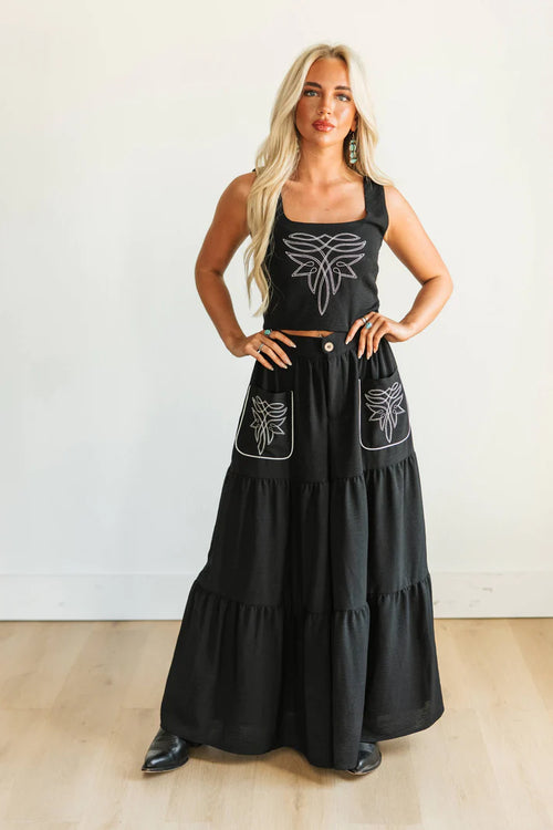 Bootstitch Black Crop