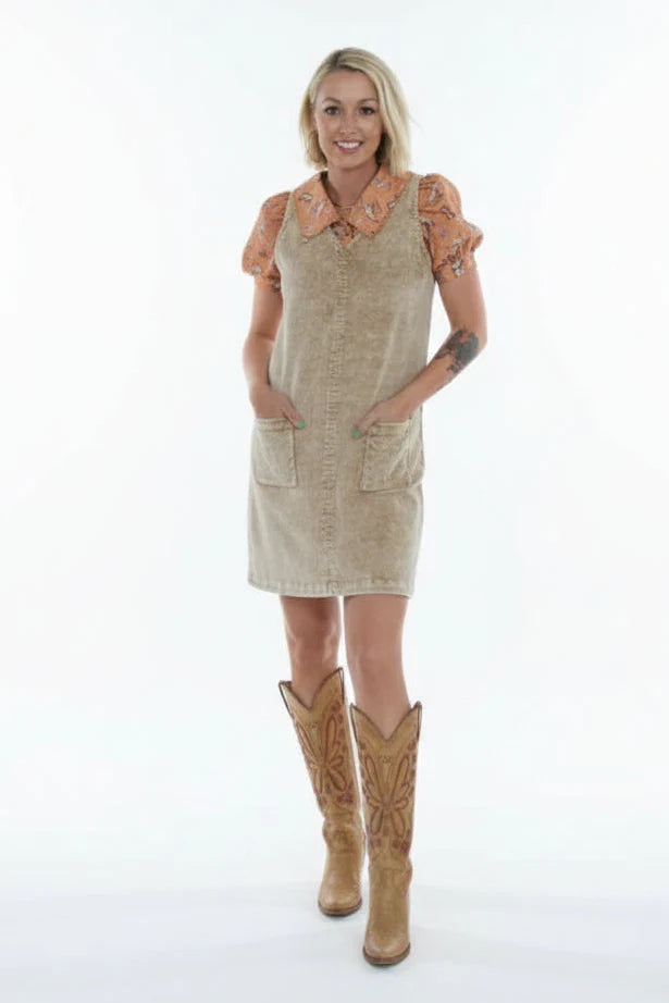 Corduroy Shift Dress