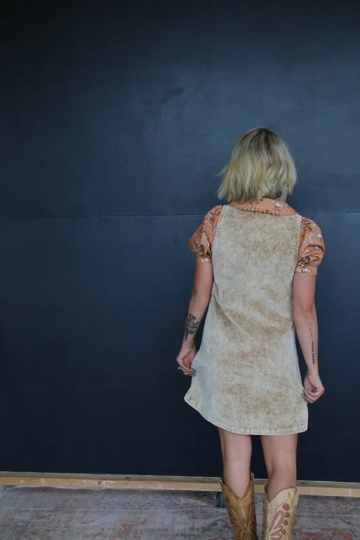 Corduroy Shift Dress