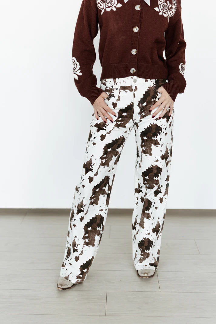 Cowprint Jeans