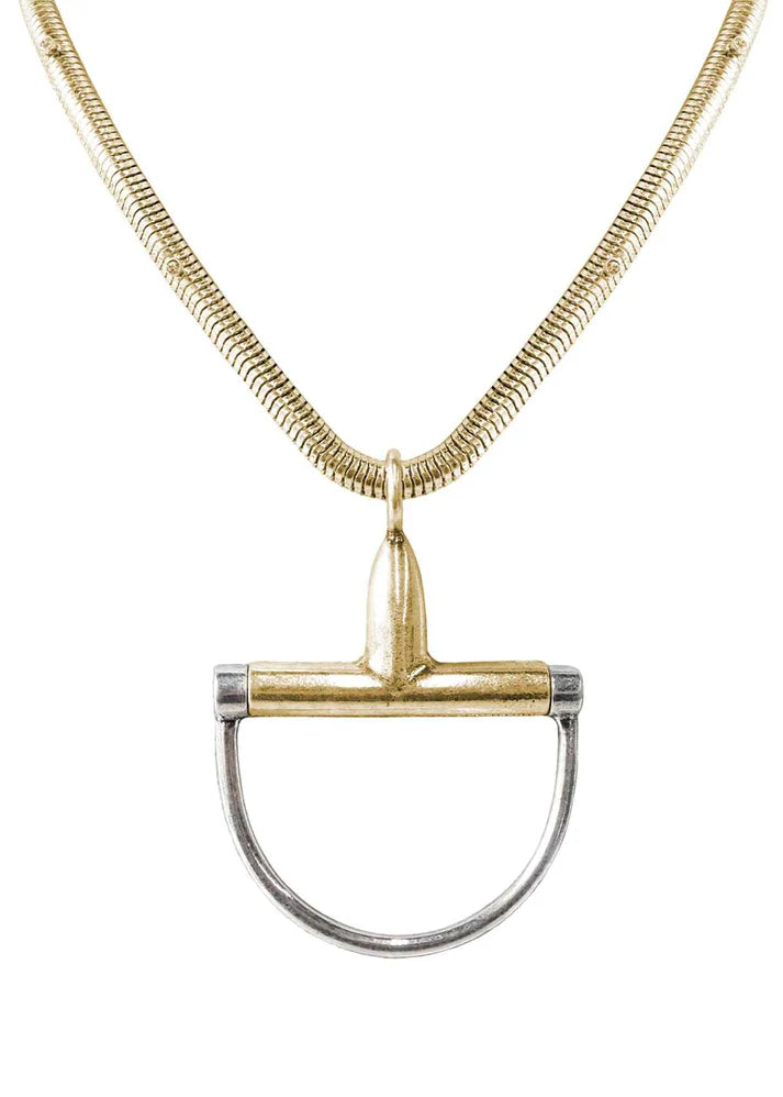 Horsebit Pendant Necklace