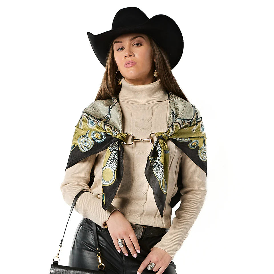 FRINGE- Snaffle Bit Scarf Buckle